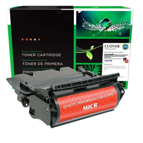 REMANUFACTURED LEXMARK HIGH YIELD MICR TONER CARTRIDGE  - 64004HA(M), 64015HA(M), 64035HA(M), X644H01A(M), X644H11A(M), X644H21A(M)