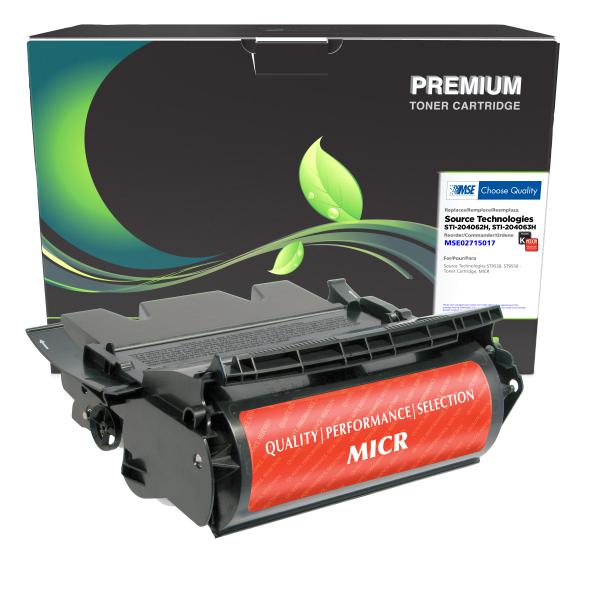 MSE REMANUFACTURED SOURCE TECHNOLOGIES MICR TONER CARTRIDGE  - STI-204062H, STI-204063H