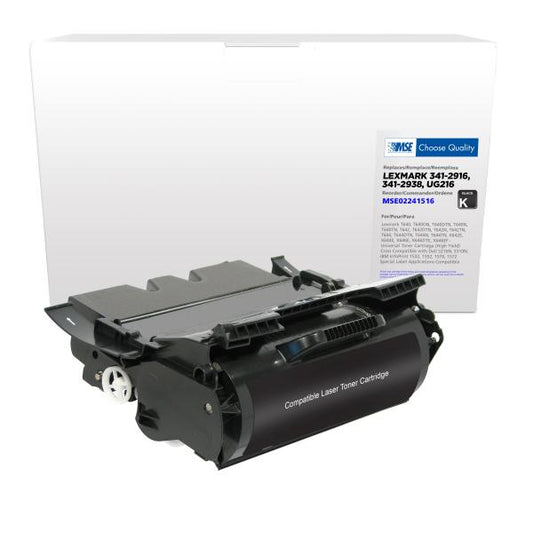 REMANUFACTURED LEXMARK UNIVERSAL HIGH YIELD TONER CARTRIDGE  - 341-2916, 341-2938, UG216