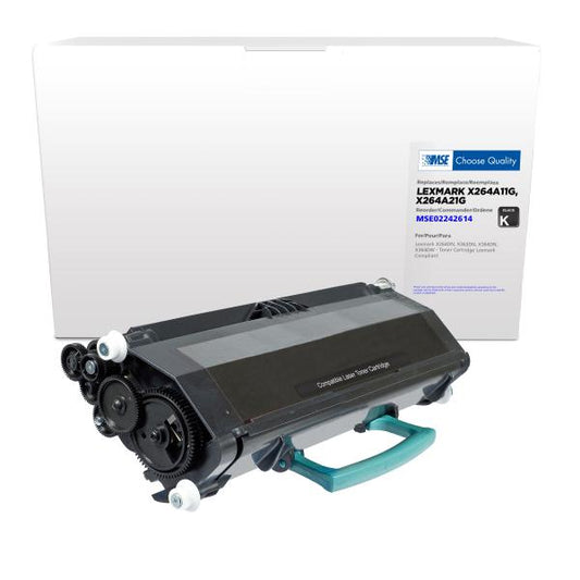 REMANUFACTURED LEXMARK TONER CARTRIDGE  - X264A11G, X264A21G