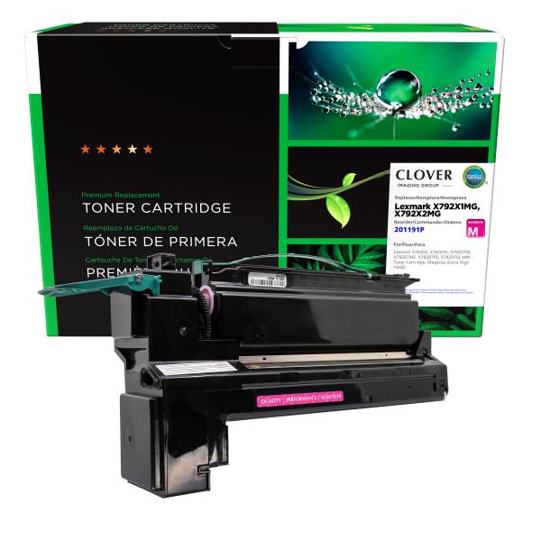 REMANUFACTURED LEXMARK EXTRA HIGH YIELD BLACK TONER CARTRIDGE  - X792X1KG, X792X2KG