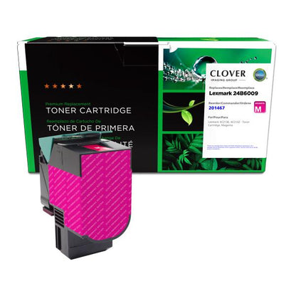 REMANUFACTURED LEXMARK MAGENTA TONER CARTRIDGE  - 24B6009