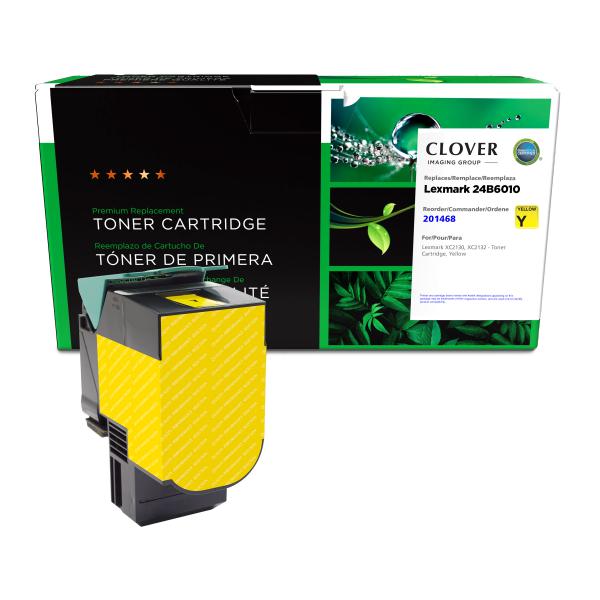 REMANUFACTURED LEXMARK YELLOW TONER CARTRIDGE  - 24B6010