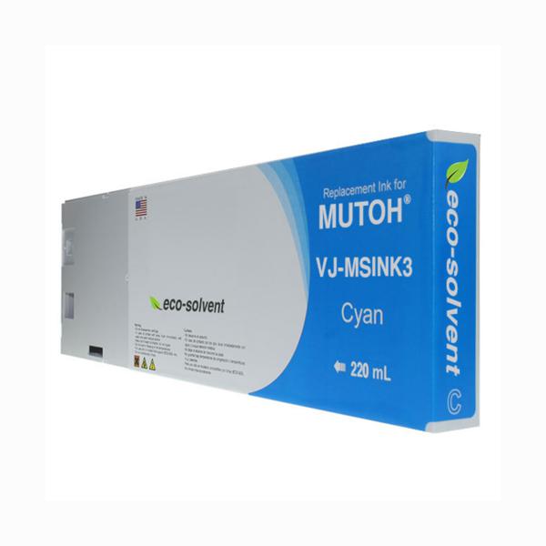 NON-OEM MUTOH NEW CYAN WIDE FORMAT INKJET CARTRIDGE  - VJ-MSINK3A-CY220