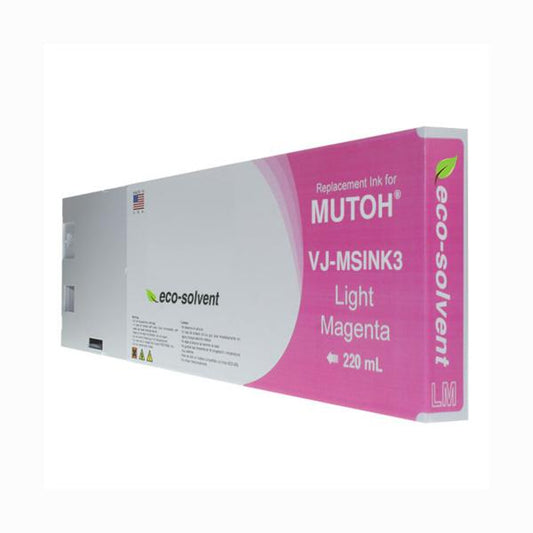 NON-OEM MUTOH NEW LIGHT MAGENTA WIDE FORMAT INKJET CARTRIDGE  - VJ-MSINK3-LM220