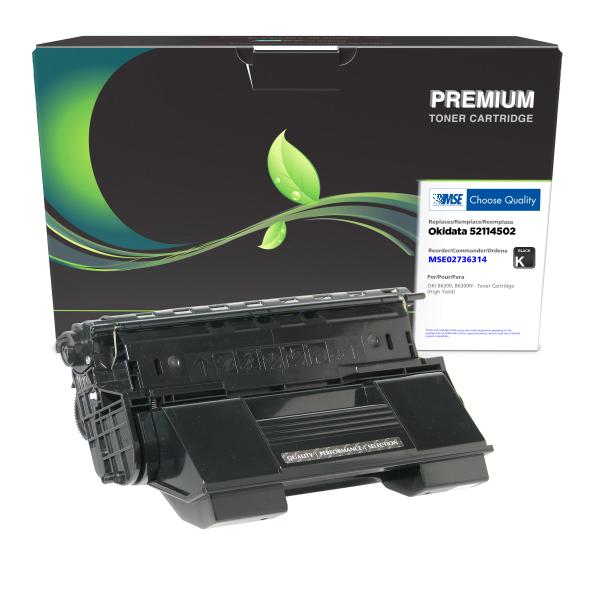 MSE REMANUFACTURED OKIDATA HIGH YIELD TONER CARTRIDGE  - 52114502