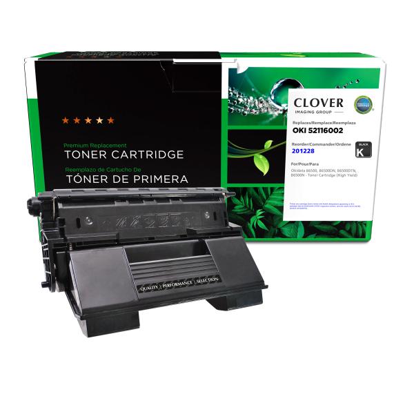 REMANUFACTURED OKIDATA HIGH YIELD TONER CARTRIDGE  - 52116001, 52116002