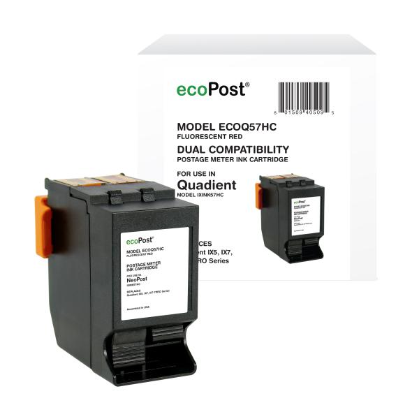 QUADIENT REMANUFACTURED POSTAGE METER RED INK