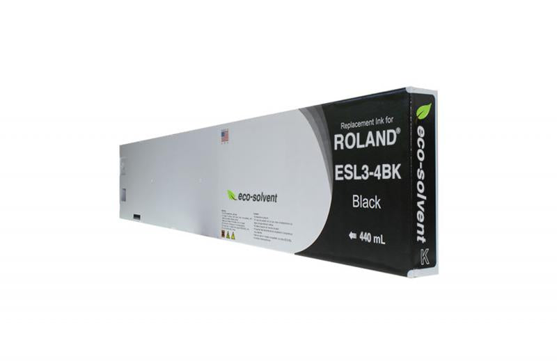 NON-OEM ROLAND NEW BLACK WIDE FORMAT INKJET CARTRIDGE  - ESL3-4BK