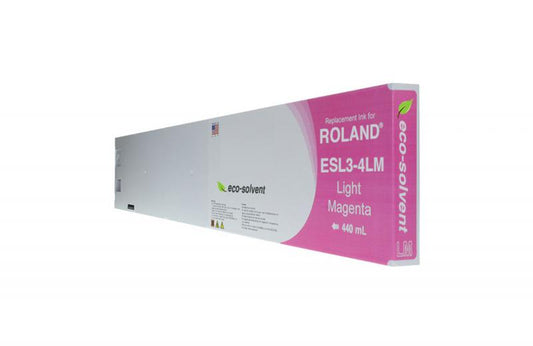 NON-OEM ROLAND NEW LIGHT MAGENTA WIDE FORMAT INKJET CARTRIDGE  - ESL3-4LM