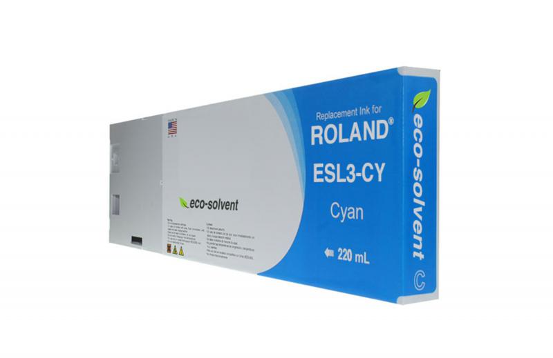 NON-OEM ROLAND NEW CYAN WIDE FORMAT INKJET CARTRIDGE  - ESL3-2CY