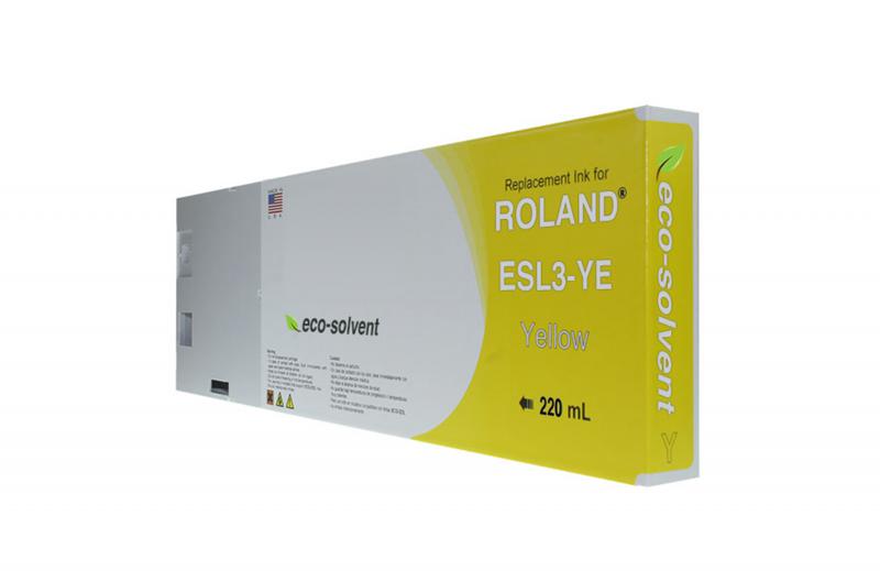 NON-OEM ROLAND NEW YELLOW WIDE FORMAT INKJET CARTRIDGE  - ESL3-2YE