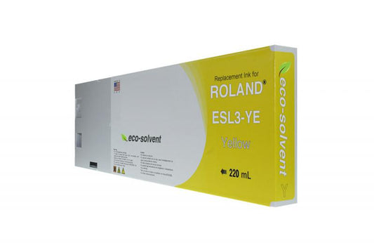 NON-OEM ROLAND NEW YELLOW WIDE FORMAT INKJET CARTRIDGE  - ESL3-2YE