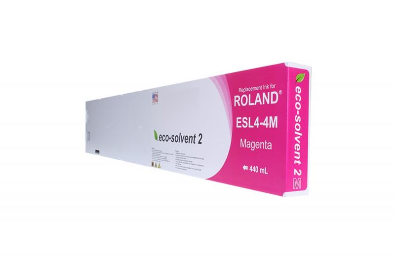 NON-OEM ROLAND NEW MAGENTA WIDE FORMAT INKJET CARTRIDGE  - ESL4-4M