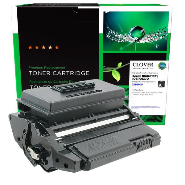 REMANUFACTURED XEROX HIGH YIELD TONER CARTRIDGE  - 106R01371, 106R01370