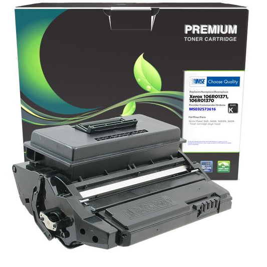 MSE REMANUFACTURED XEROX HIGH YIELD TONER CARTRIDGE  - 106R01371, 106R01370