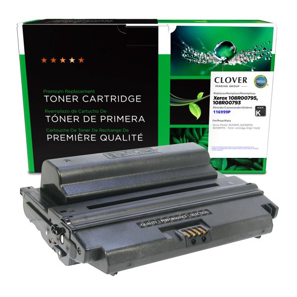 REMANUFACTURED XEROX HIGH YIELD TONER CARTRIDGE  - 108R00795, 108R00793