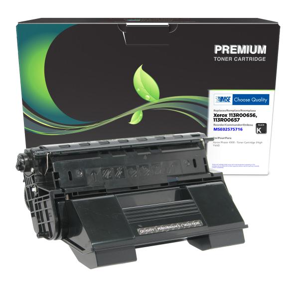 MSE REMANUFACTURED XEROX HIGH YIELD TONER CARTRIDGE  - 113R00656, 113R00657