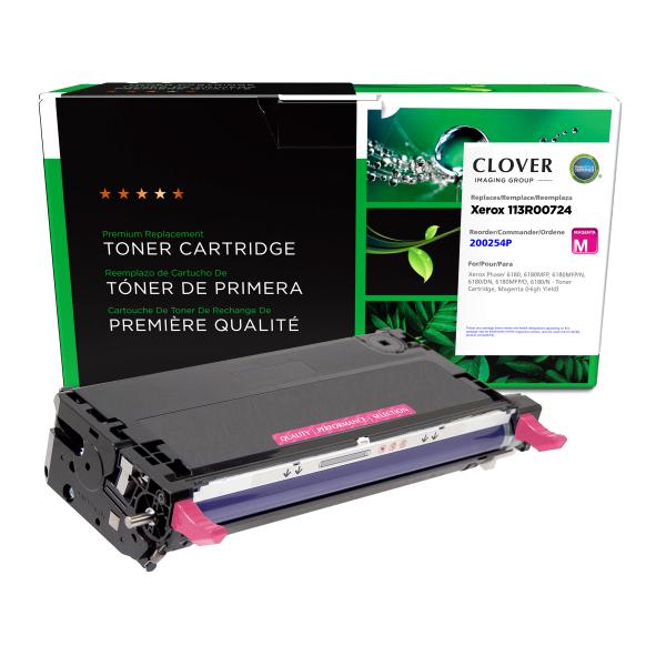 REMANUFACTURED XEROX HIGH YIELD MAGENTA TONER CARTRIDGE  - 113R00724