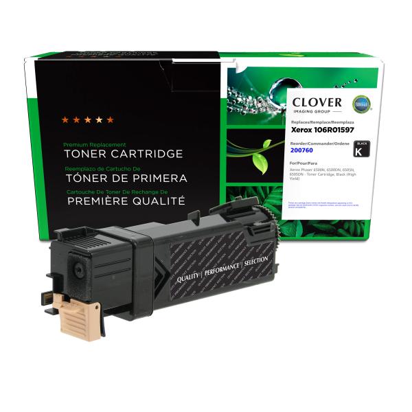 REMANUFACTURED XEROX HIGH YIELD BLACK TONER CARTRIDGE  - 106R01597