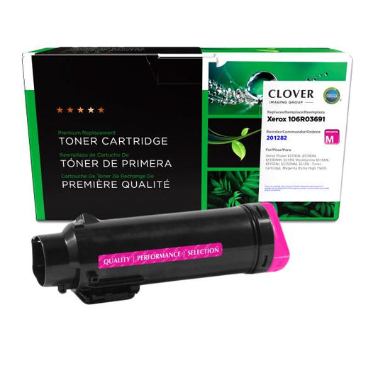 REMANUFACTURED XEROX EXTRA HIGH YIELD MAGENTA TONER CARTRIDGE  - 106R03691