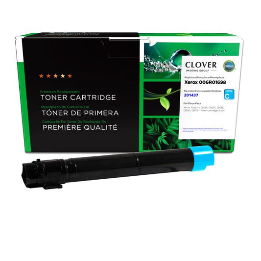 REMANUFACTURED XEROX CYAN TONER CARTRIDGE  - 006R01698