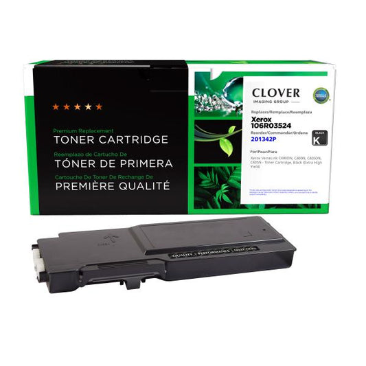 REMANUFACTURED XEROX EXTRA HIGH YIELD BLACK TONER CARTRIDGE  - 106R03524