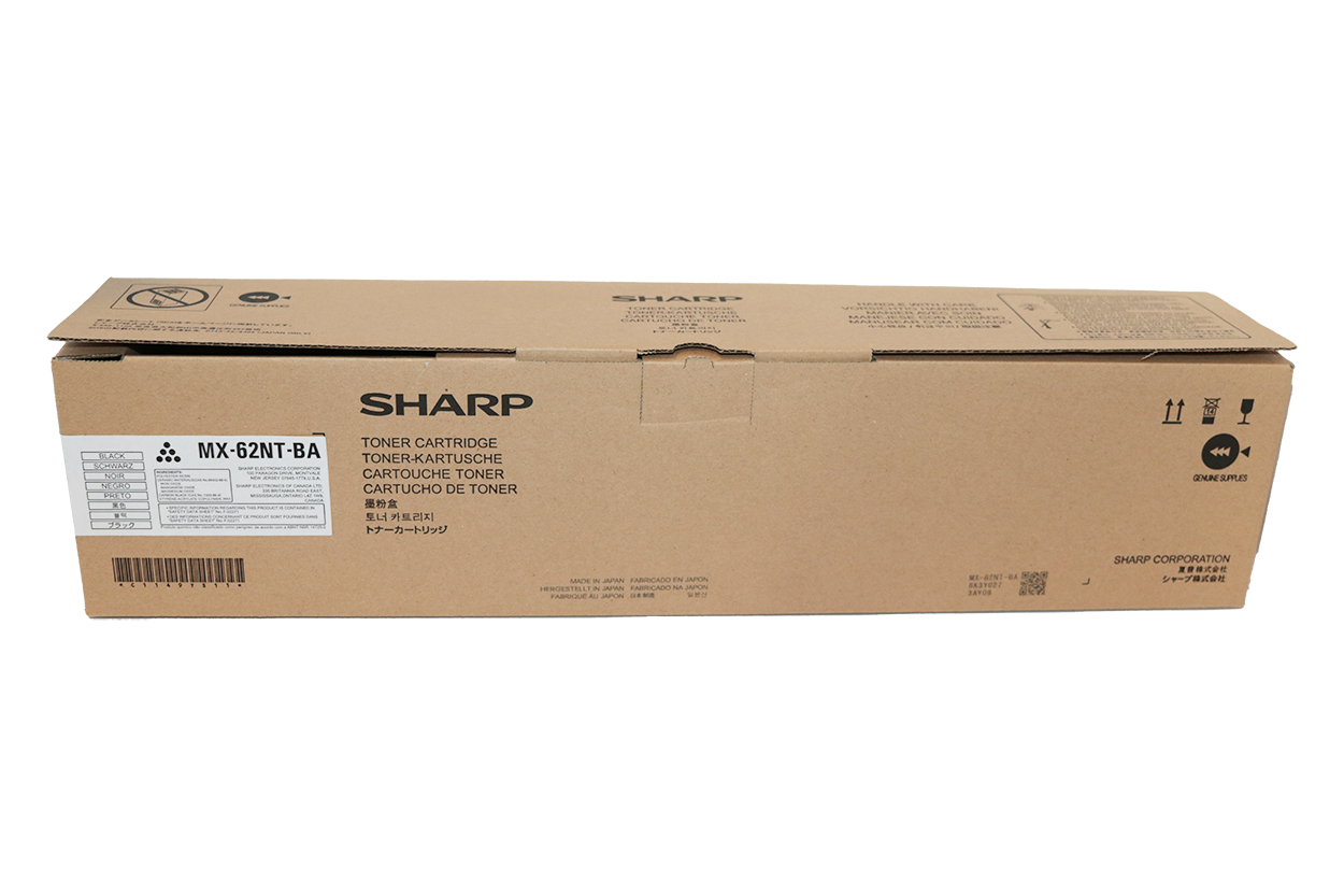 SHARP BLACK TONER - MX62NTBA