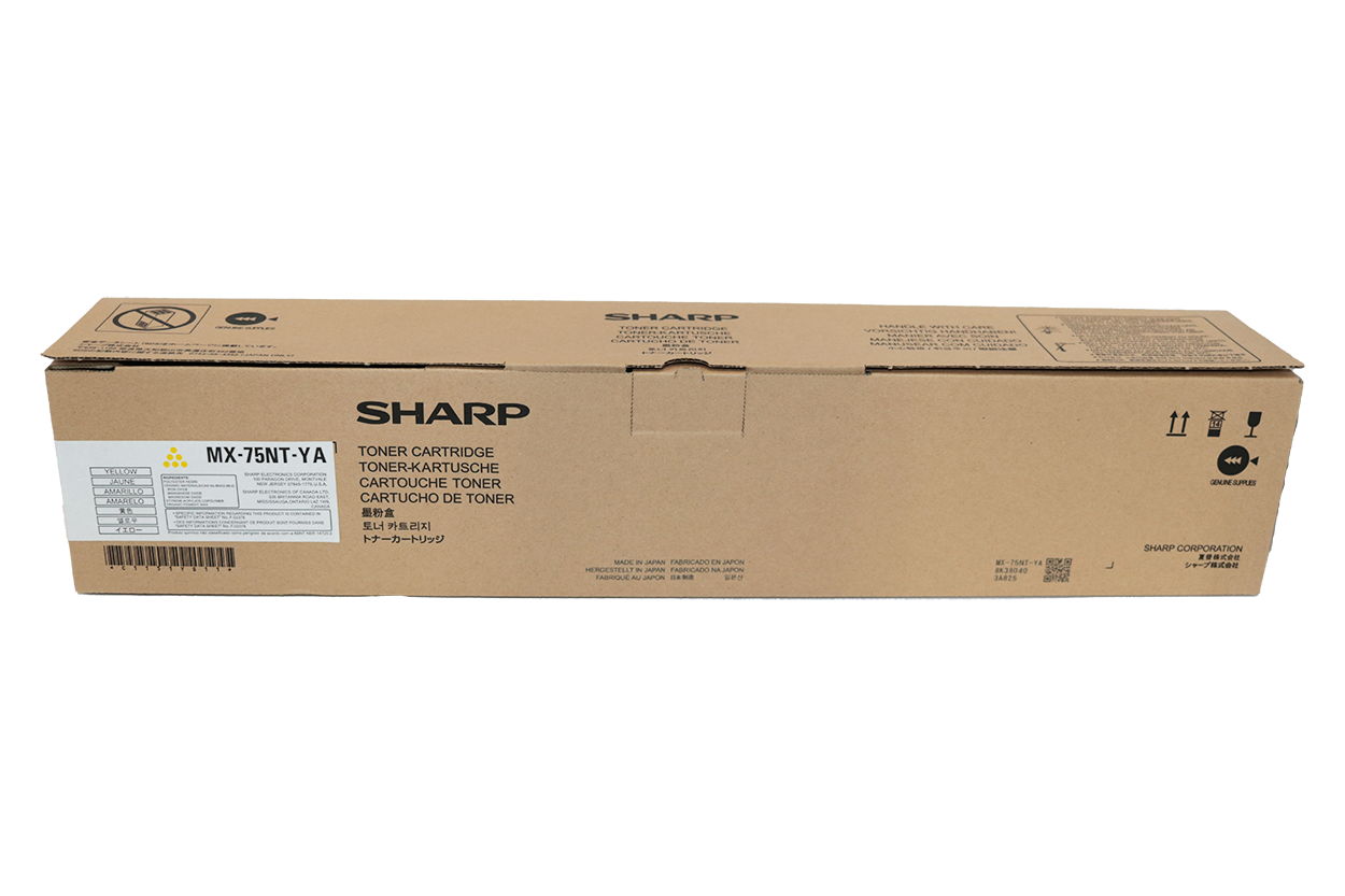 SHARP YELLOW TONER - MX75NTYA