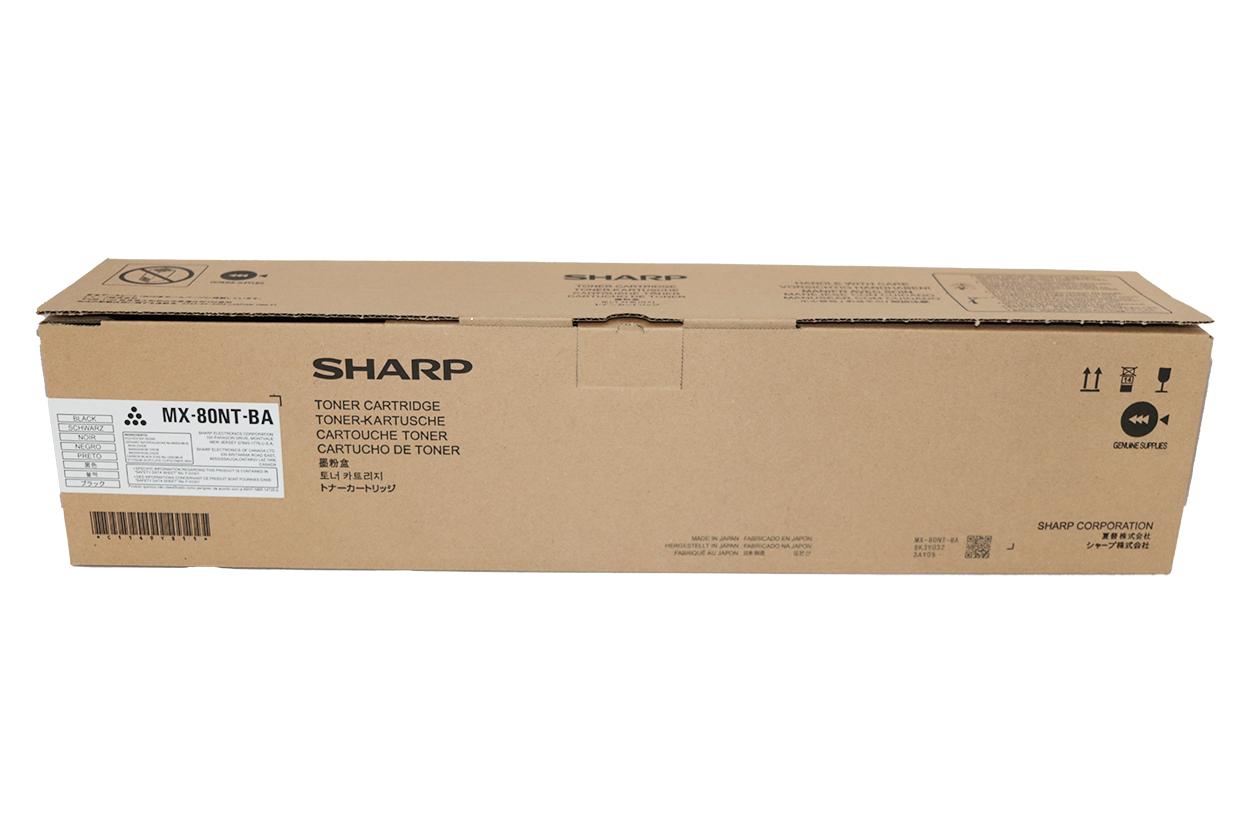 SHARP BLACK TONER - MX80NTBA