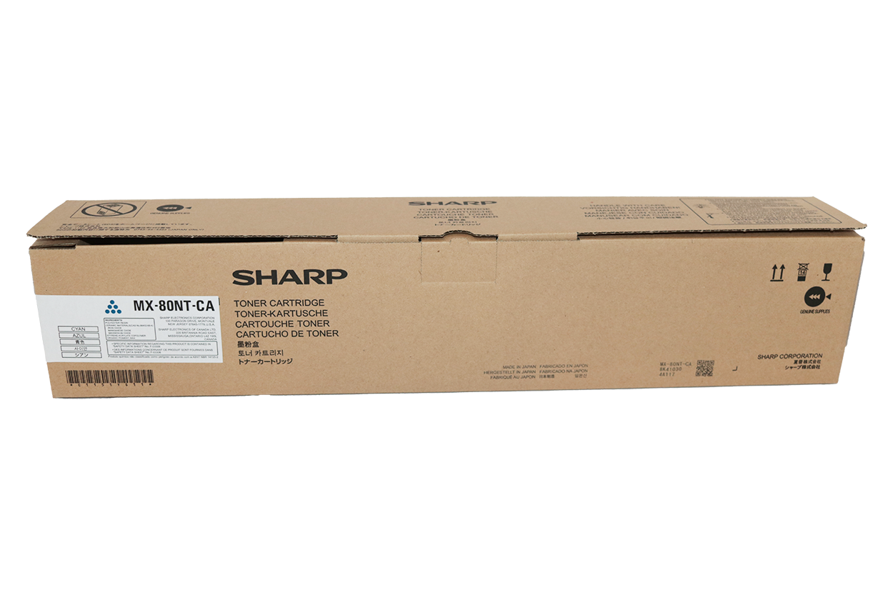 SHARP CYAN TONER - MX80NTCA