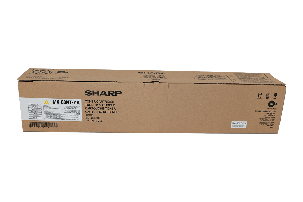 SHARP YELLOW TONER - MX80NTYA