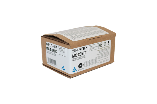 SHARP CYAN TONER CARTRIDGE - 6K YIELD - MXC35TC