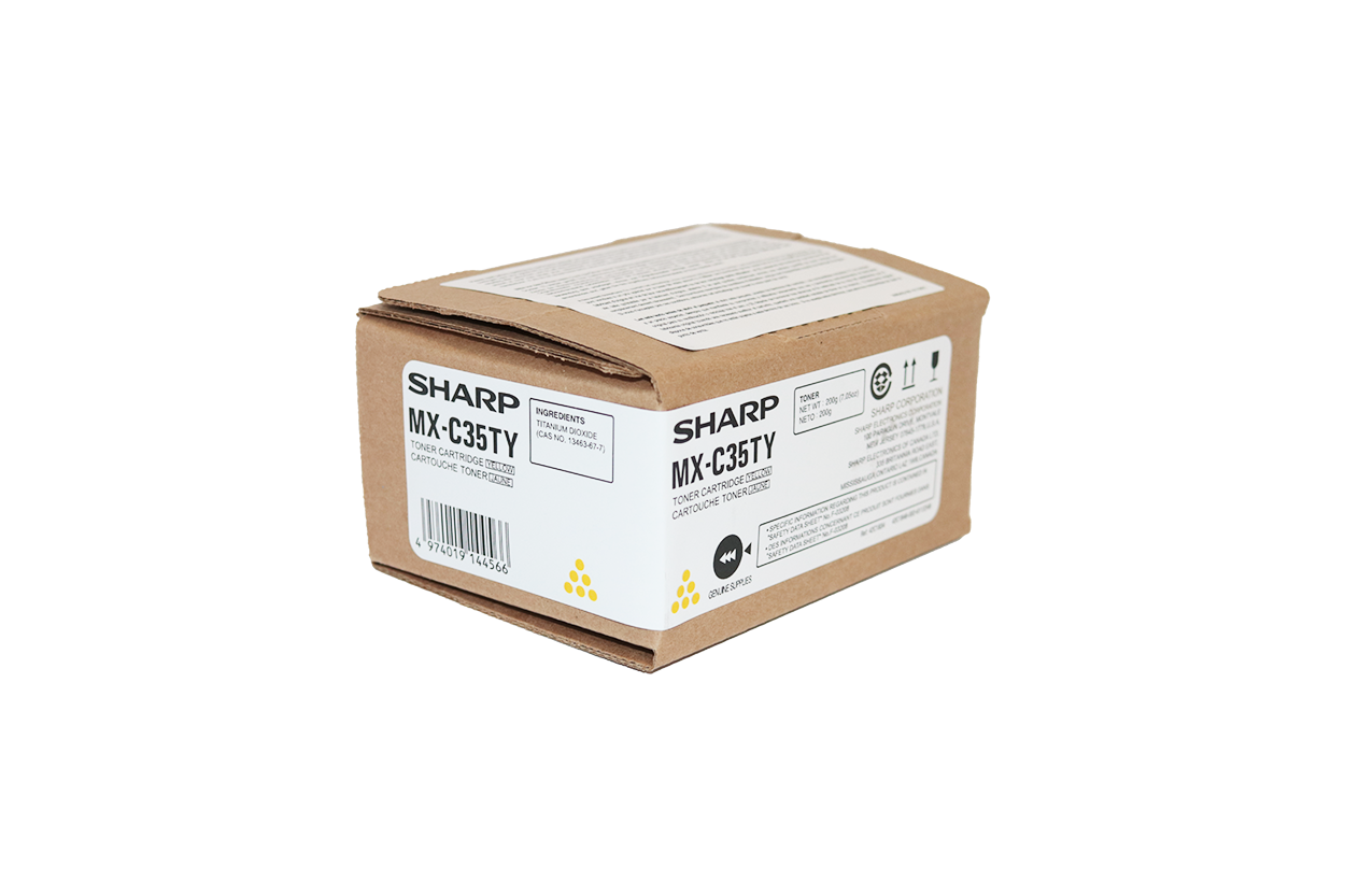 SHARP YELLOW TONER CARTRIDGE - 6K YIELD - MXC35TY