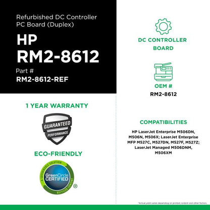 HP REFURBISHED DC CONTROL PC BOARD (DUPLEX)