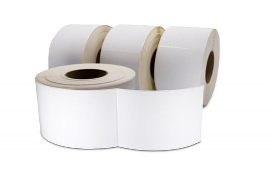 NON-OEM ZEBRA NEW DIRECT THERMAL LABEL ROLL 3.0" ID X 8.0" MAX OD FOR INDUSTRIAL BARCODE PRINTERS - 10028310