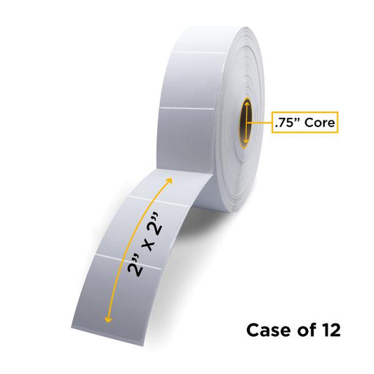 NON-OEM ZEBRA NEW DIRECT THERMAL LABEL ROLL 0.75" ID X 2.2" MAX OD FOR MOBILE BARCODE PRINTERS - 10015779