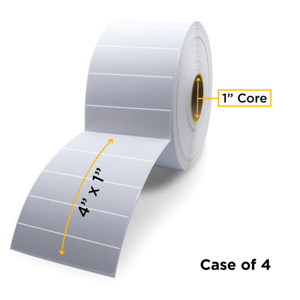 NON-OEM ZEBRA NEW THERMAL TRANSFER LABEL ROLL 1.0" ID X 5.0" MAX OD FOR DESKTOP BARCODE PRINTERS - 83340